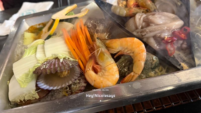 夏威夷烤扇貝하와이조개 海鮮湯